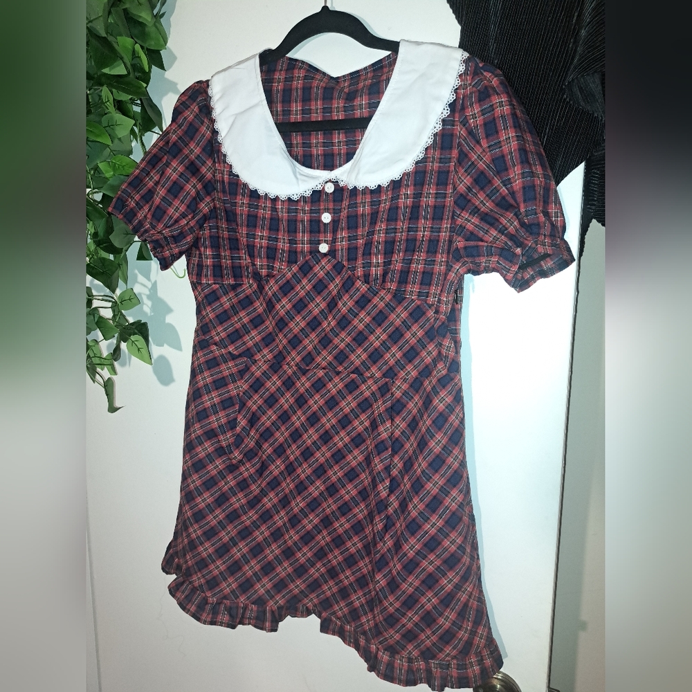 ROMWE Plaid dress XL